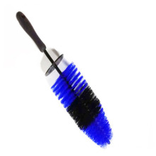Portable plastic handheld wet and dry dual use hub cleaning brush